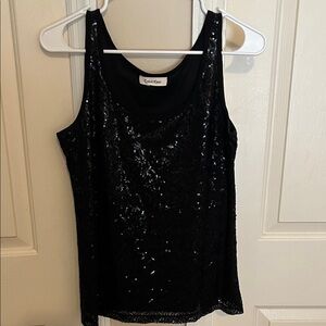 Calvin Klein Shimmering Black Tank Top